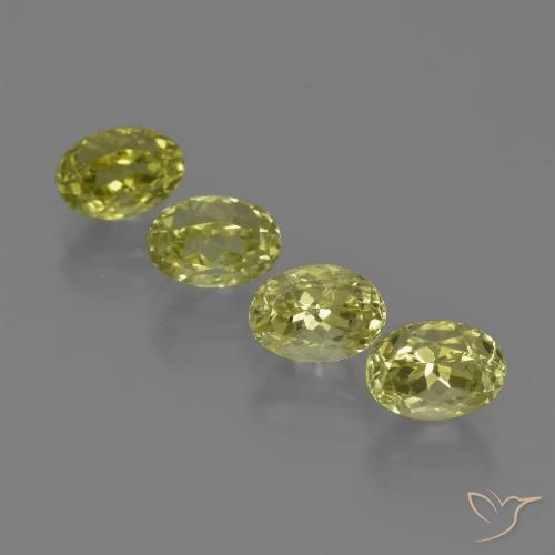 4.75ctw Natürlicher Mittelgelb Sillimanit, Oval, VVS-VS