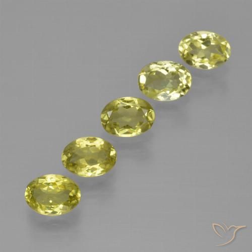 4.31ctw Natürlicher grünlich-gelb Sillimanit, Oval, VVS-VS
