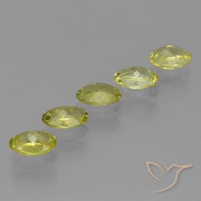 4.31 ct natürliche grünlich-gelb Sillimanit-Edelsteine, Oval, VVS-VS