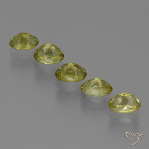 5.52 ct natürliche hellgrünlich-gelb Sillimanit-Edelsteine, Oval, VVS-VS