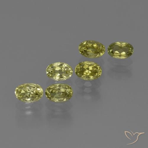 4.04 ct natürliche grünlich-gelb Sillimanit-Edelsteine, Oval, VVS-VS