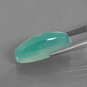 9,17 ctw natürlicher Blau-grün Smithsonit, Oval Schliff, Lichtdurchlässig