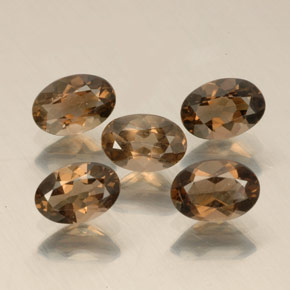 ct natürliche brauner Rauchquarz-Edelsteine, Oval Schliff, VS