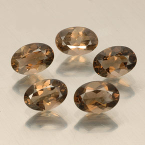  ct natürliche brauner Rauchquarz-Edelsteine, Oval Schliff, VS