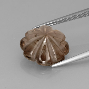 9,71 ctw natürlicher brauner Rauchquarz, Transparent, Transparent / Lichtdurchlässig