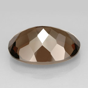 10,93 ctw natürlicher brauner Rauchquarz, Oval Schliff, VVS