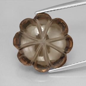 8,91 ctw natürlicher brauner Rauchquarz, Transparent, Transparent / Lichtdurchlässig