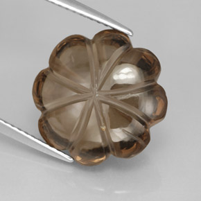8,91 ctw natürlicher brauner Rauchquarz, Transparent, Transparent / Lichtdurchlässig