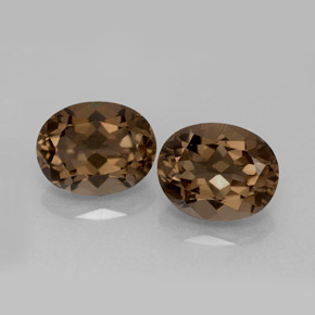  ct natürliche brauner Rauchquarz-Edelsteine, Oval Schliff, VVS-VS