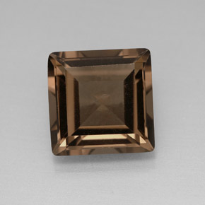 4,05 ctw natürlicher brauner Rauchquarz, Quadrat, VS