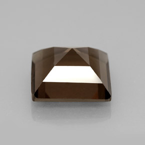 4,05 ctw natürlicher brauner Rauchquarz, Quadrat, VS