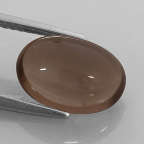 3,52 ctw natürlicher brauner Rauchquarz, Oval Schliff, Lichtdurchlässig