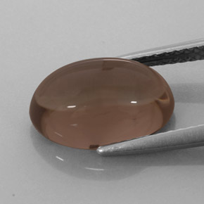 3,67 ctw natürlicher brauner Rauchquarz, Oval Schliff, Lichtdurchlässig
