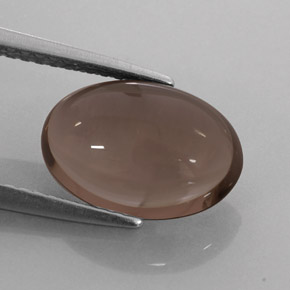 3,17 ctw natürlicher brauner Rauchquarz, Oval Schliff, Lichtdurchlässig