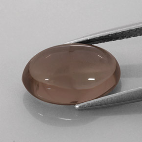 3,17 ctw natürlicher brauner Rauchquarz, Oval Schliff, Lichtdurchlässig