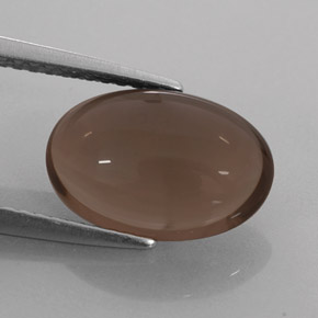 3,08 ctw natürlicher brauner Rauchquarz, Oval Schliff, Lichtdurchlässig