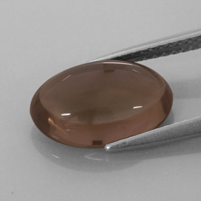 3,08 ctw natürlicher brauner Rauchquarz, Oval Schliff, Lichtdurchlässig