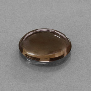 3,28 ctw natürlicher brauner Rauchquarz, Oval Schliff, Lichtdurchlässig