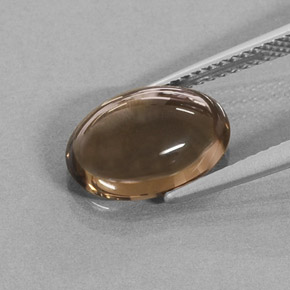 3,43 ctw natürlicher brauner Rauchquarz, Oval Schliff, Lichtdurchlässig