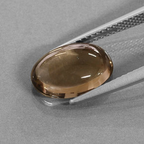 3,17 ctw natürlicher brauner Rauchquarz, Oval Schliff, Lichtdurchlässig