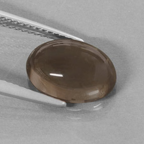 3,61 ctw natürlicher brauner Rauchquarz, Oval Schliff, Lichtdurchlässig