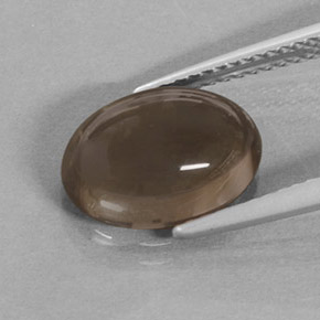 3,61 ctw natürlicher brauner Rauchquarz, Oval Schliff, Lichtdurchlässig