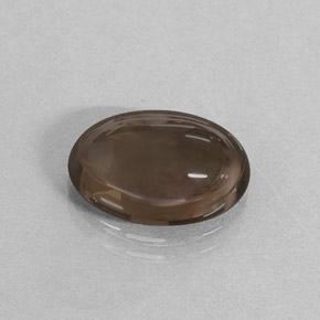 3,47 ctw natürlicher brauner Rauchquarz, Oval Schliff, Lichtdurchlässig