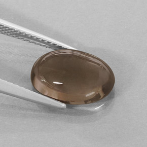 3,59 ctw natürlicher brauner Rauchquarz, Oval Schliff, Lichtdurchlässig