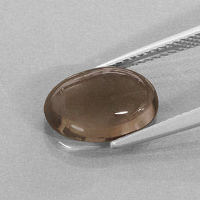 3,59 ctw natürlicher brauner Rauchquarz, Oval Schliff, Lichtdurchlässig