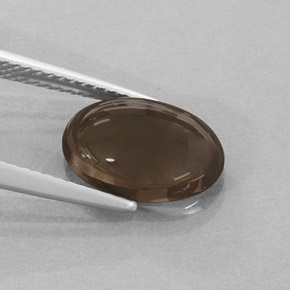 2,97 ctw natürlicher brauner Rauchquarz, Oval Schliff, Lichtdurchlässig
