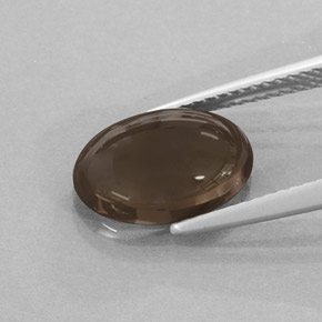 2,97 ctw natürlicher brauner Rauchquarz, Oval Schliff, Lichtdurchlässig