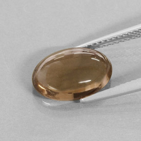 3,42 ctw natürlicher brauner Rauchquarz, Oval Schliff, Lichtdurchlässig