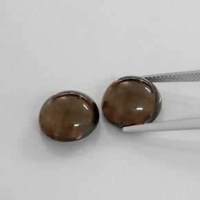  ct natürliche brauner Rauchquarz-Edelsteine, Transparent, Transparent / Lichtdurchlässig