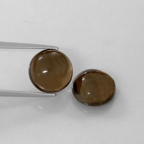  ct natürliche brauner Rauchquarz-Edelsteine, Transparent, Transparent / Lichtdurchlässig