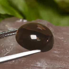 6,70 ctw natürlicher brauner Rauchquarz, Rundschliff, Transparent