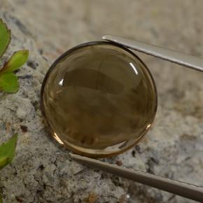 5,63 ctw natürlicher brauner Rauchquarz, Rundschliff, Transparent