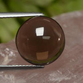 5,82 ctw natürlicher brauner Rauchquarz, Rundschliff, Transparent