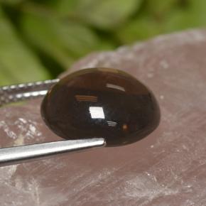 5,82 ctw natürlicher brauner Rauchquarz, Rundschliff, Transparent