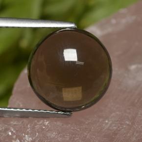 6,82 ctw natürlicher brauner Rauchquarz, Rundschliff, Transparent