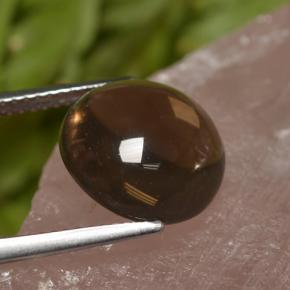 6,82 ctw natürlicher brauner Rauchquarz, Rundschliff, Transparent