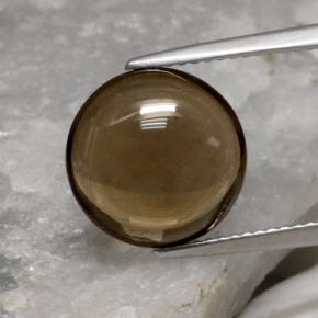 5,62 ctw natürlicher brauner Rauchquarz, Rundschliff, Transparent