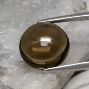 5,62 ctw natürlicher brauner Rauchquarz, Rundschliff, Transparent