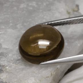 5,62 ctw natürlicher brauner Rauchquarz, Rundschliff, Transparent