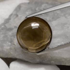 5,78 ctw natürlicher brauner Rauchquarz, Rundschliff, Transparent