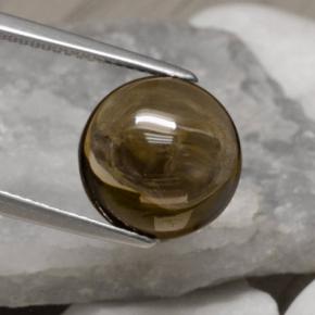 5,78 ctw natürlicher brauner Rauchquarz, Rundschliff, Transparent