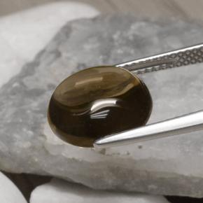 5,78 ctw natürlicher brauner Rauchquarz, Rundschliff, Transparent