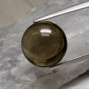 6,79 ctw natürlicher brauner Rauchquarz, Rundschliff, Transparent