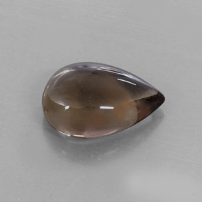 7,79 ctw natürlicher brauner Rauchquarz, Birnenform, Transparent