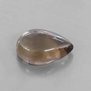 8,58 ctw natürlicher brauner Rauchquarz, Birnenform, Transparent