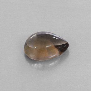 4,55 ctw natürlicher brauner Rauchquarz, Birnenform, Transparent